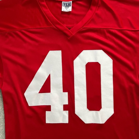 VKM Red/White #40 Football Jersey Sz. XL - Picture 2 of 5